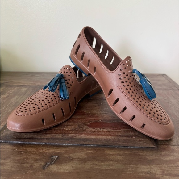 Floafers Executive Tassel brown‎ EVA foam rubber shoes men’s 8 - Picture 5 of 9